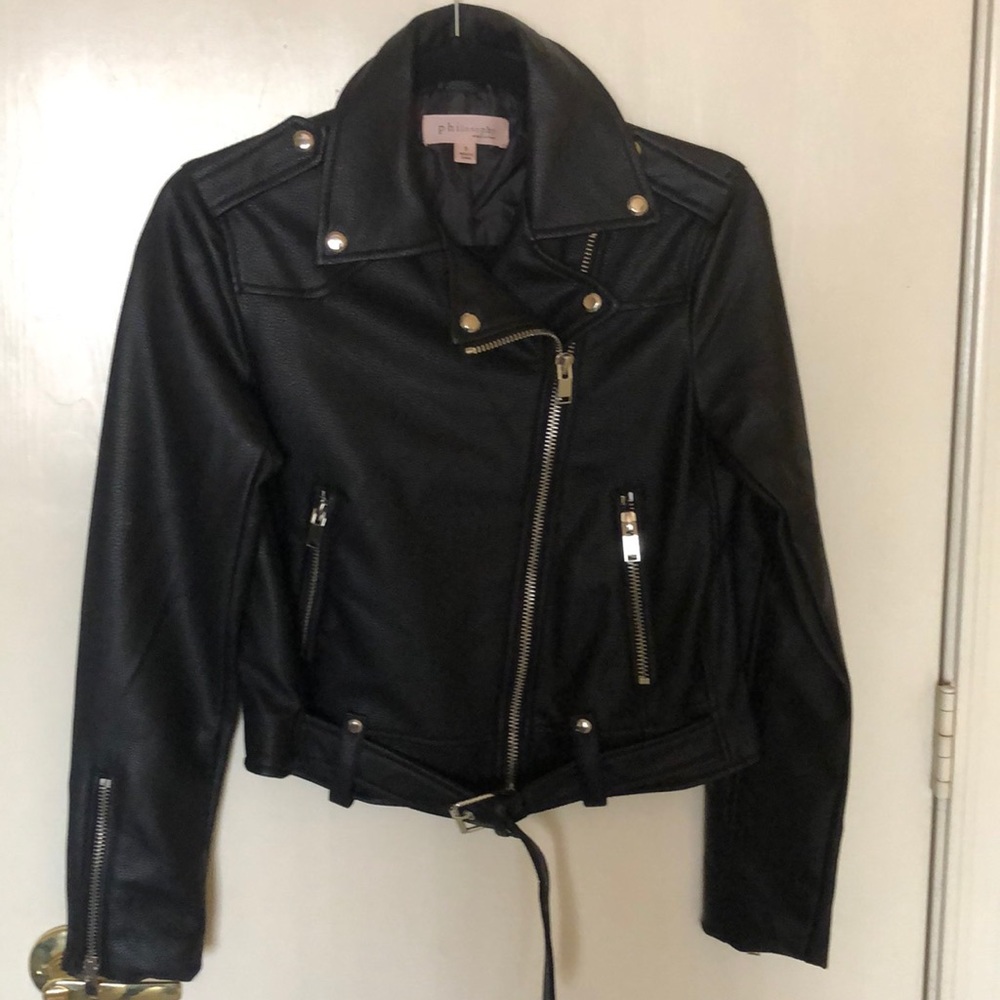 Black Faux Leather jacket